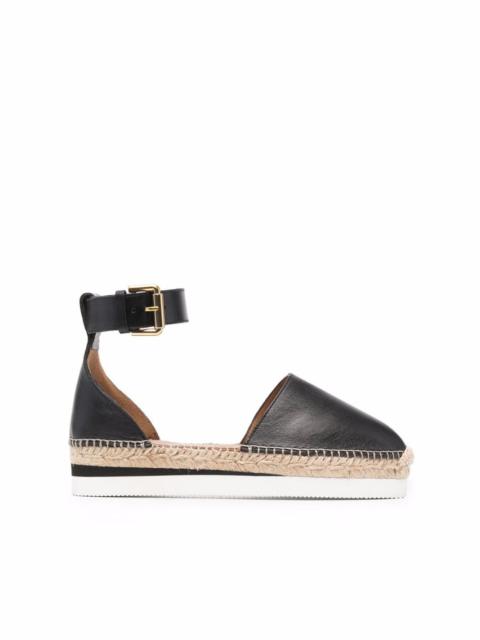 See by Chloé Glyn leather flat espadrilles