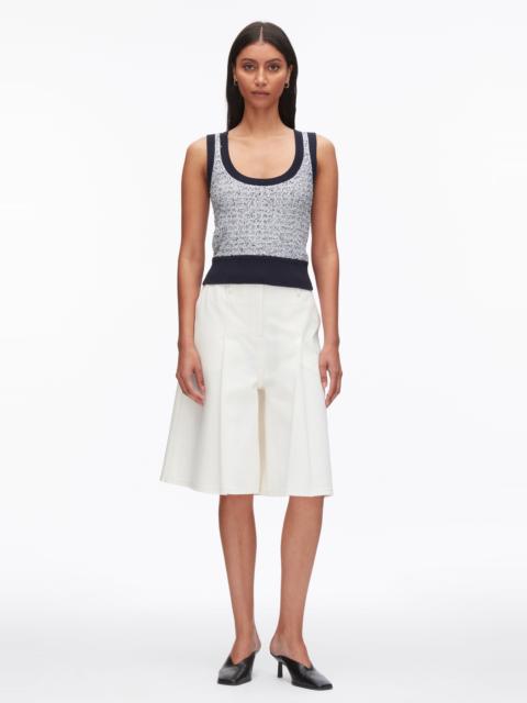 3.1 Phillip Lim Tweed Boucle Scoop Neck Tank