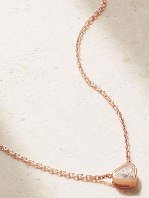ANITA KO 18-karat rose gold diamond necklace Gold