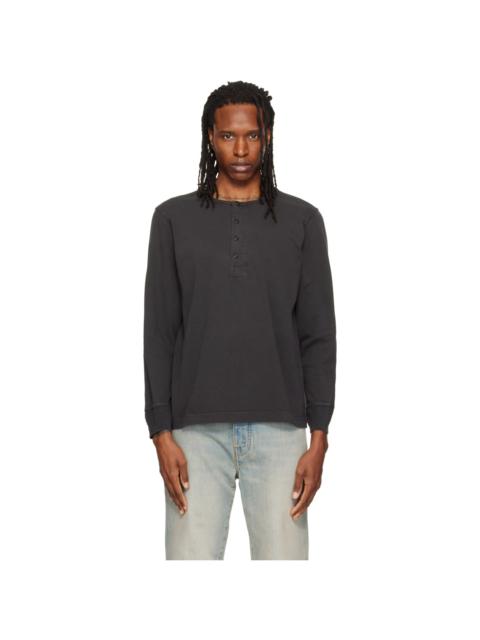 Nudie Jeans Gray Long Sleeve Henley
