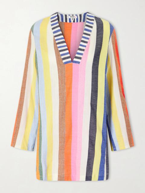 lemlem Raey Striped Cotton -blend Mini Dress