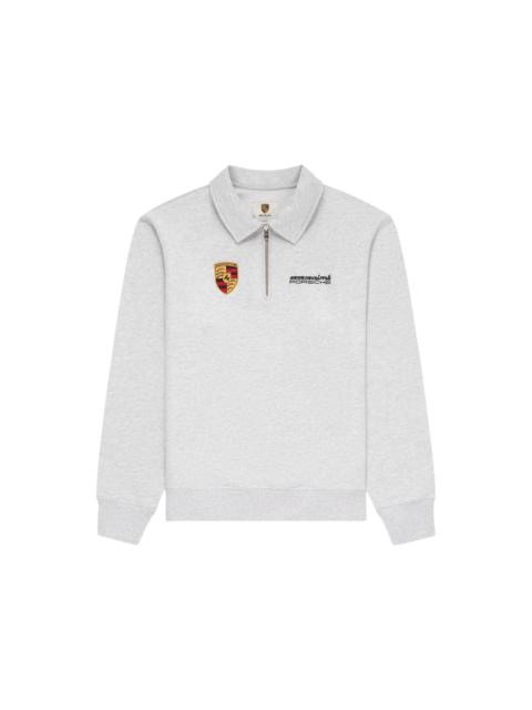 AIMÉ LEON DORE Aime Leon Dore x Porsche 993 Turbo Mechanic Quarter Zip Pullover Silver Mix