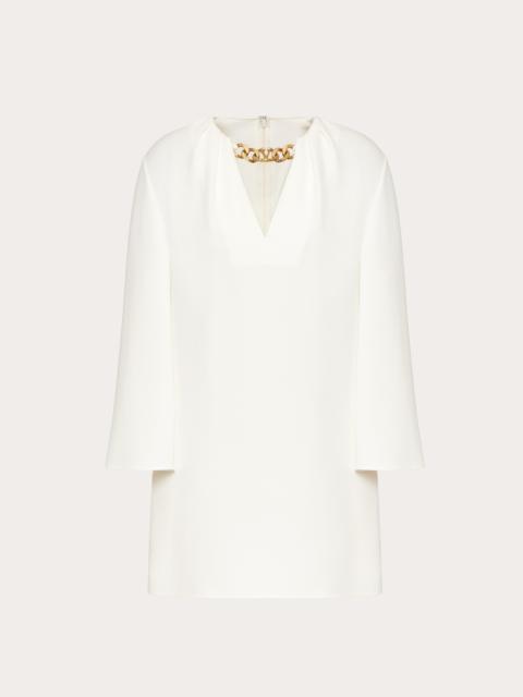 Valentino VLOGO CHAIN CADY COUTURE KAFTAN DRESS