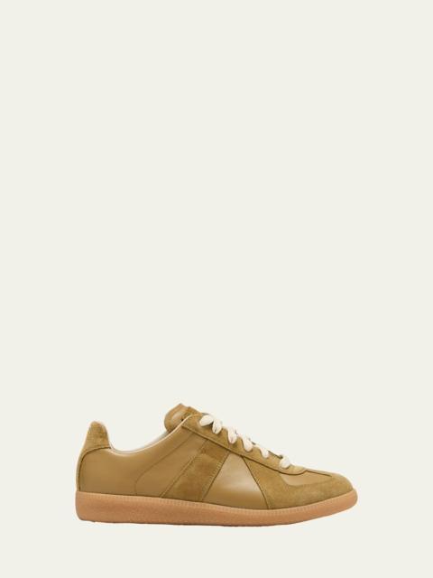 Maison Margiela Replica Suede & Leather Sneakers