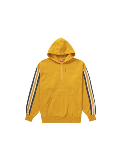 Supreme Supreme Half Zip Hooded Sweatshirt Bright Gold