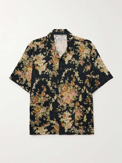 Our Legacy Elder Camp-Collar Floral-Print Cotton Shirt