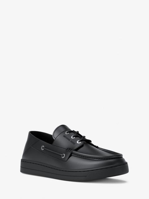 MICHAEL KORS Aiden Leather Boat Shoes