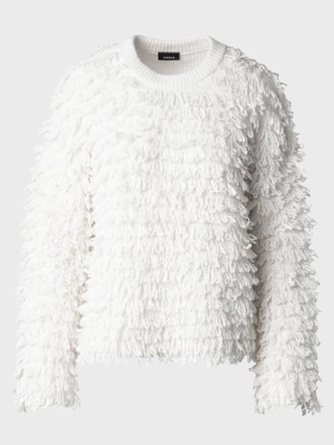 AKRIS Cashmere and Wool Loops Knit Sweater