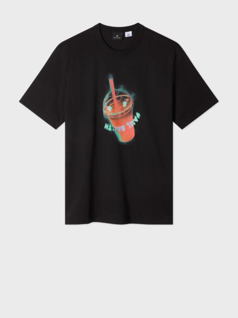 Black 'Sunbleached Snaps' Print T-Shirt