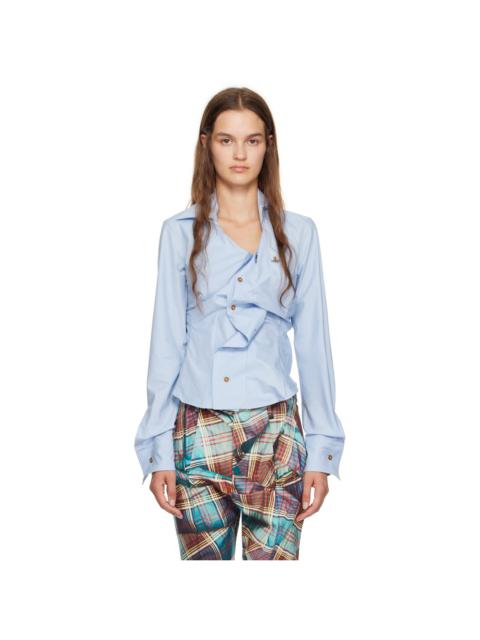 Vivienne Westwood Blue Drunken Shirt