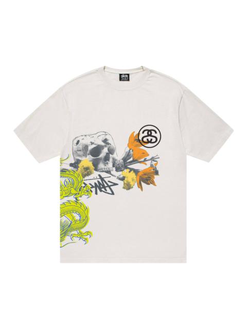 Stüssy Stussy Strike Pigment Dyed Tee 'Natural' | REVERSIBLE
