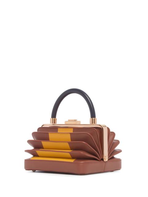 GABRIELA HEARST Diana Bag in Cognac, Yellow & Navy Nappa Leather