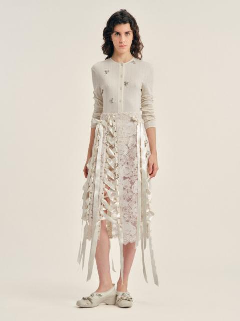 Simone Rocha Unraveling Ribbon Ring Skirt