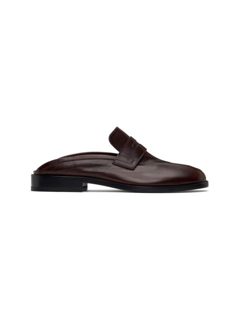 Maison Margiela Burgundy Tabi City Loafer Mules