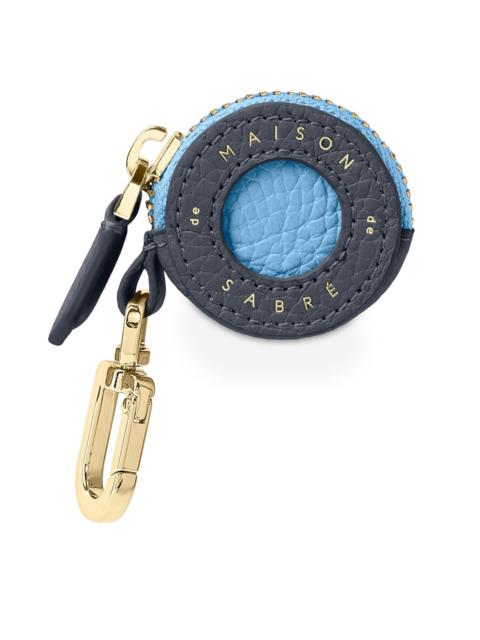 MAISON de SABRÉ Women's Leather AirTag Charm - Graphite Sky