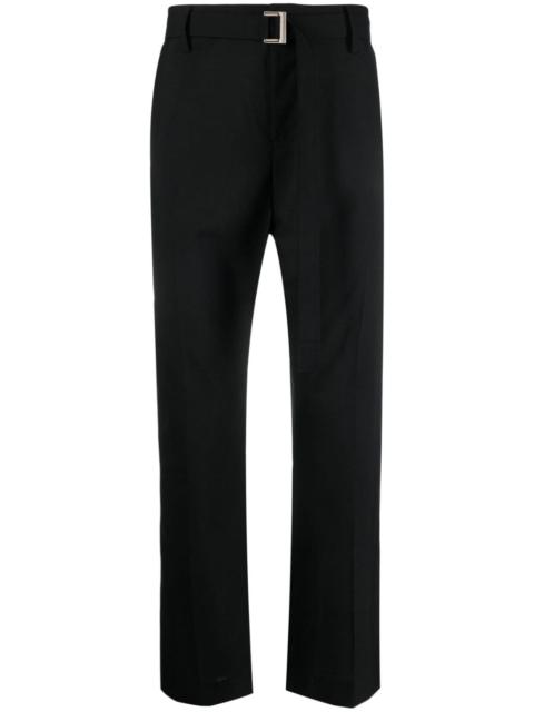 straight-leg tailored trousers