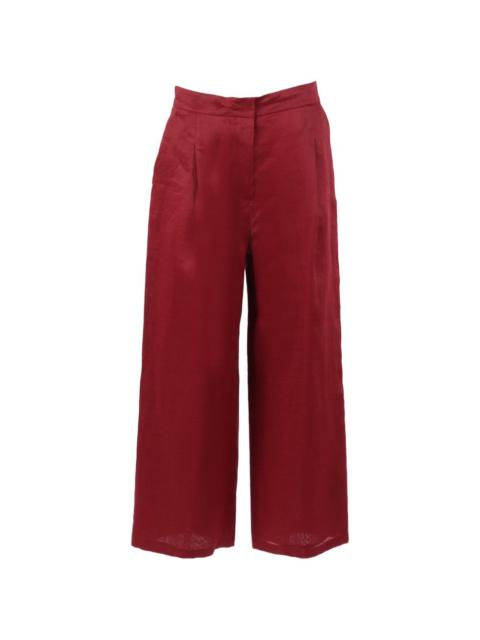 Max Mara Studio pleated wide-leg palazzo pants