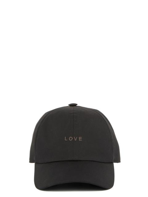 Rick Owens Love Baseball Cap Black And Dust
