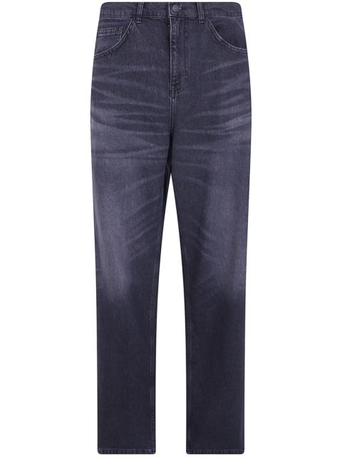 Les Deux Jeans Straight Leg "Roi Black Washed"