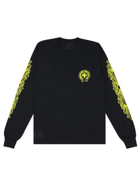 Chrome Hearts Made In Hollywood Pocket Long-Sleeve T-Shirt 'Black/Yellow'