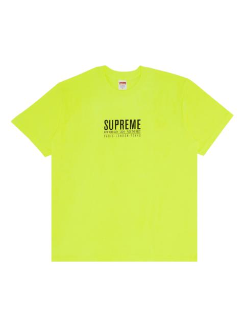 Supreme Paris Tee 'Fluorescent Yellow'