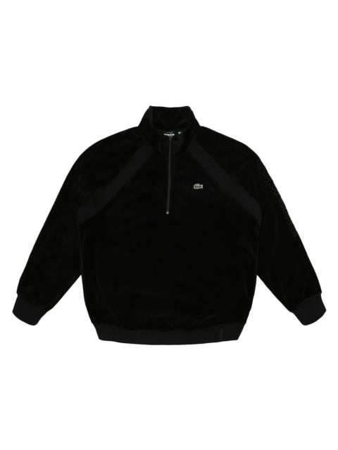Supreme Supreme LACOSTE Velour Half-Zip Track Top Black