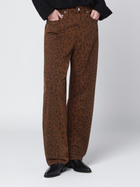Citizens of Humanity Relaxed Miro jeans with cheetah print