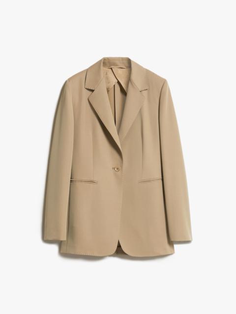 Max Mara SANDALO Wool and mohair semi-fitted blazer