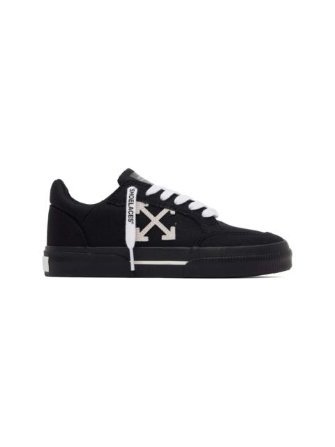 Off-White Black Vulcanized Low Canvas Sneakers