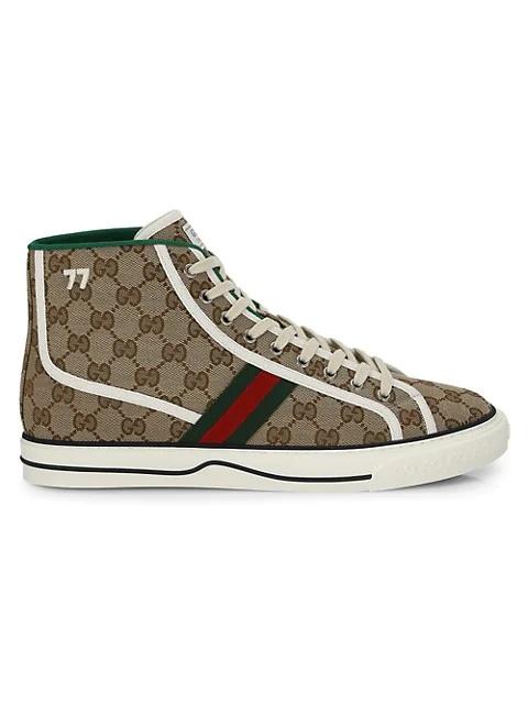 GUCCI Men's Gucci Tennis 1977 High-Top Sneakers