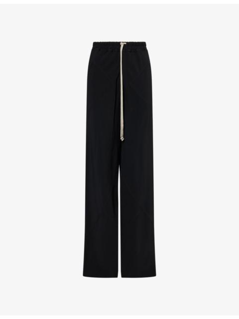 Rick Owens Drawstring Wide-Leg Cady-Crepe Trousers