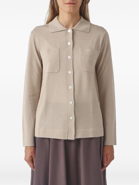 Max Mara button-up chest-pocket cardigan