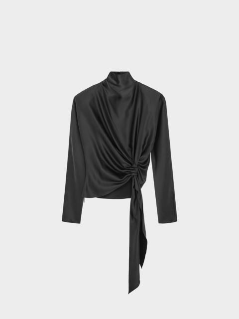 16ARLINGTON LAMBRO TOP IN SANDWASH SILK
