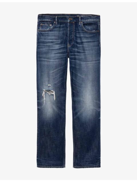 ALLSAINTS Destroy Straight-Leg Jeans