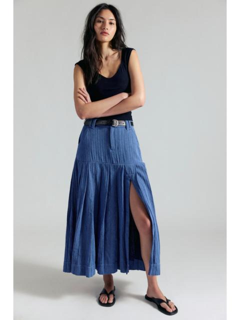 FREE PEOPLE 53rd Street Tailored Maxi Skirt