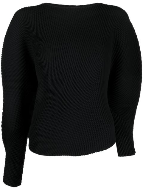 ISSEY MIYAKE asymmetric-design recycled-polyester sweatshirt