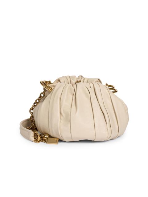 Chloé Women's Gathered Plissé Leather Shoulder Bag - Woodsmoke