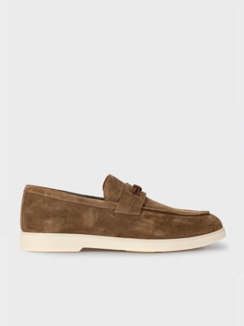 Paul Smith Khaki Suede 'Montalcini' Loafers