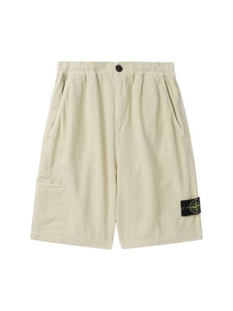 Compass-badge bermuda shorts