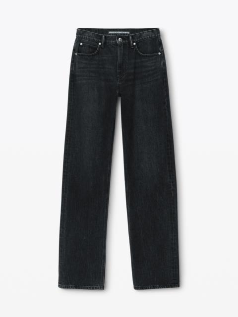 Alexander Wang EZ Mid Rise Jeans With Logo Pocket