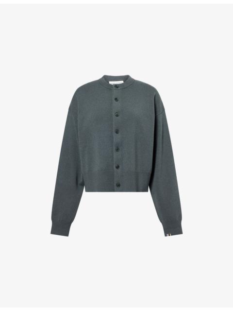 extreme cashmere N170 Chou Button-Down Cashmere-Blend Knitted Cardigan