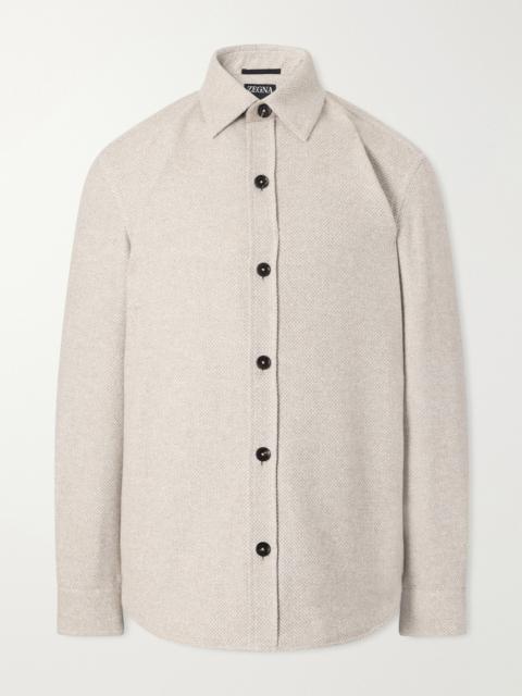 ZEGNA Cashmere and Silk-Blend Twill Overshirt