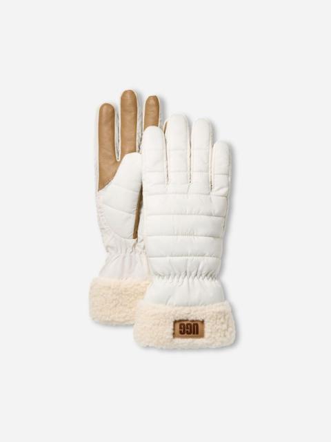 UGG ® Women's AW ®fluff Cuff Glove Nylon in Nimbus