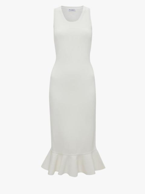 JW Anderson RUFFLED HEM SLEEVELESS DRESS