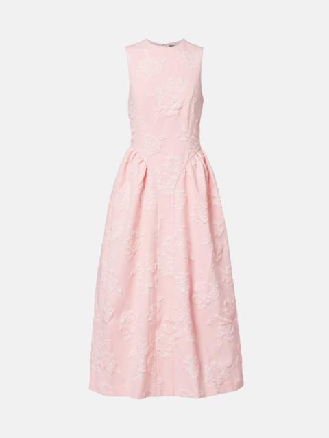 ROTATE textured effect maxi dress