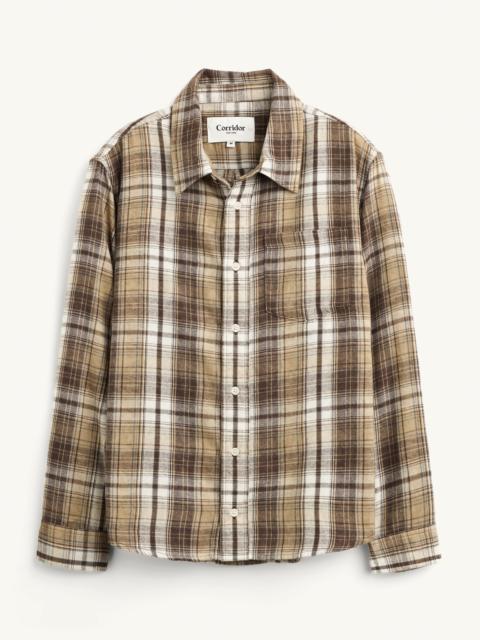 Corridor VINTAGE FLANNEL LS - BROWN