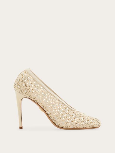 FERRAGAMO Macramé pump