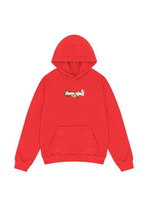 DENIM TEARS floral-embroidery hoodie