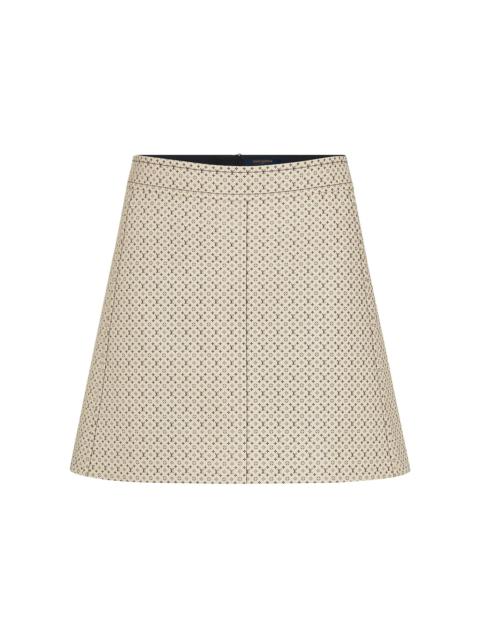 Louis Vuitton Louis Vuitton Monogram Leather Mini Skirt