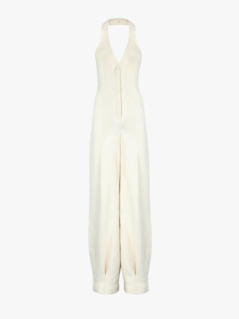FENDI White cotton jumpsuit